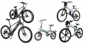 5 verschiedene E-Bikes