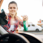 Autofenster Reinigung