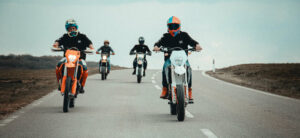 Gruppe von Motorradfahrern