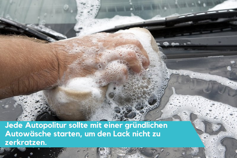 Eine gründliche Autowäsche ist der Ausgangspunkt einer Autopolitur